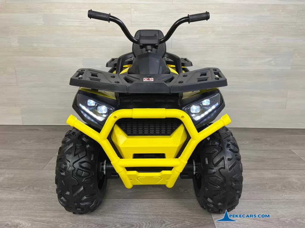 Quad eléctrico para niños Desert 12V 2.4G Amarillo frontal