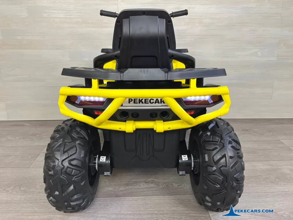 Quad eléctrico para niños Desert 12V 2.4G Amarillo parte trasera