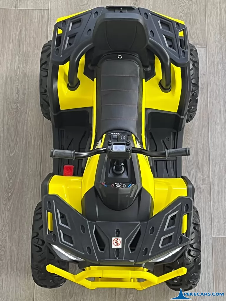 Quad eléctrico para niños Desert 12V 2.4G Amarillo desde arriba