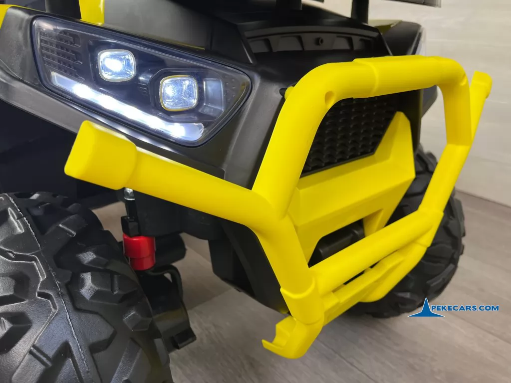 Quad eléctrico para niños Desert 12V 2.4G Amarillo faro