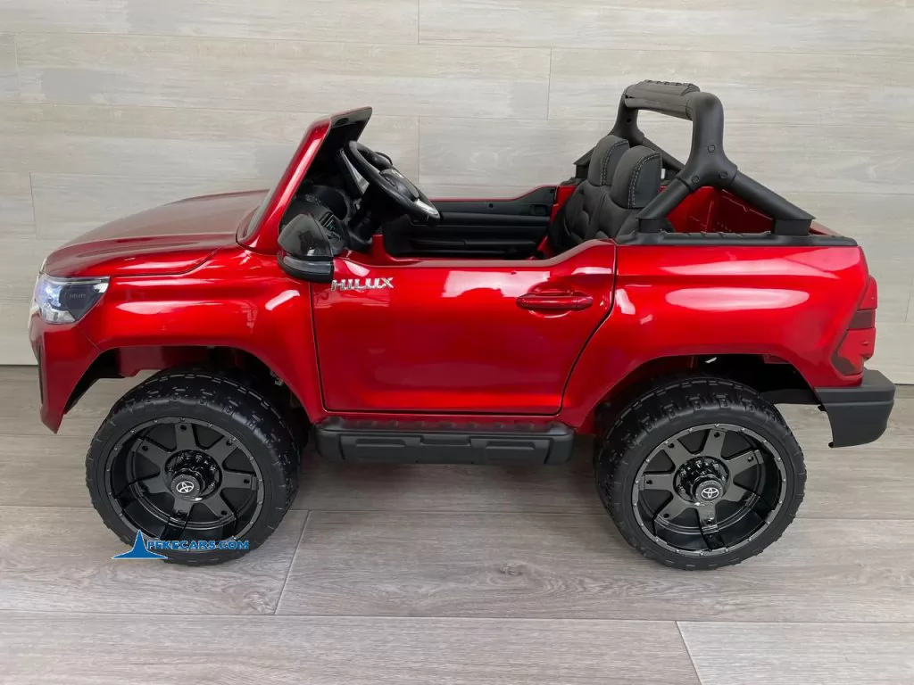 coches teledirigidos toyota hilux mp4 rojo metalizado vista lateral