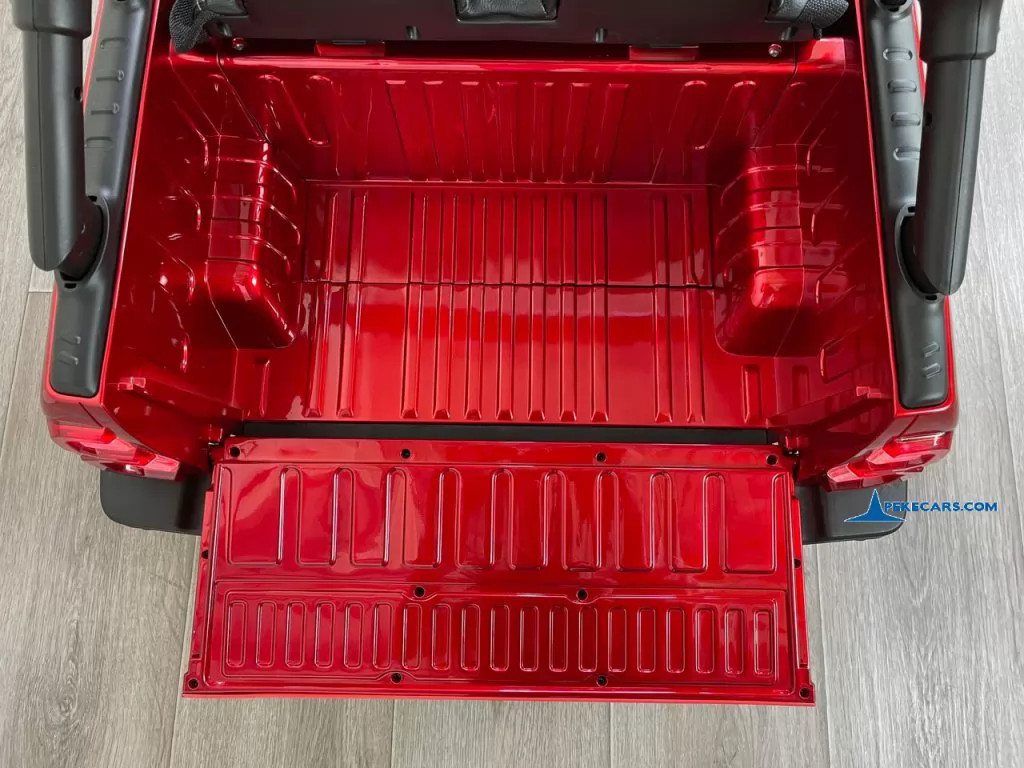 coches teledirigidos toyota hilux mp4 rojo metalizado maletero abierto
