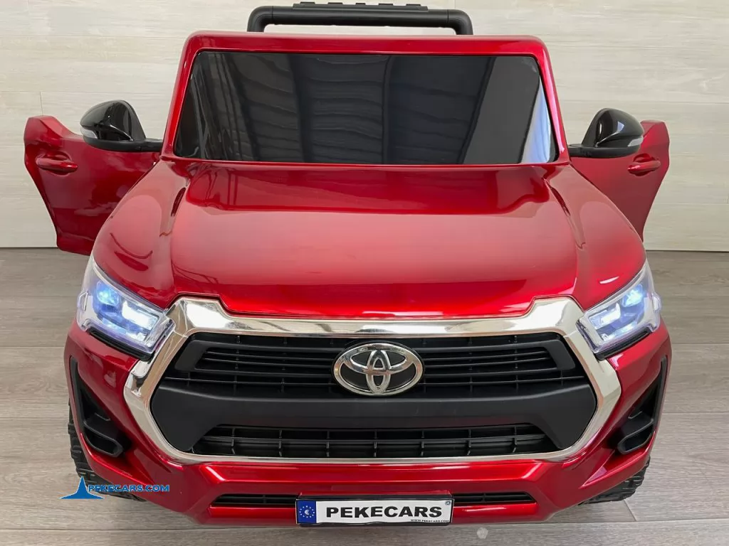 coches teledirigidos toyota hilux mp4 rojo metalizado puertas abiertas