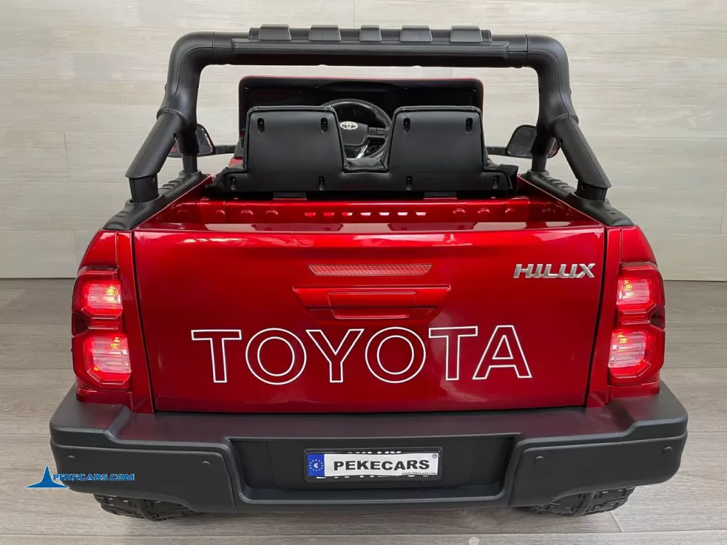 coches teledirigidos toyota hilux mp4 rojo metalizado parte trasera