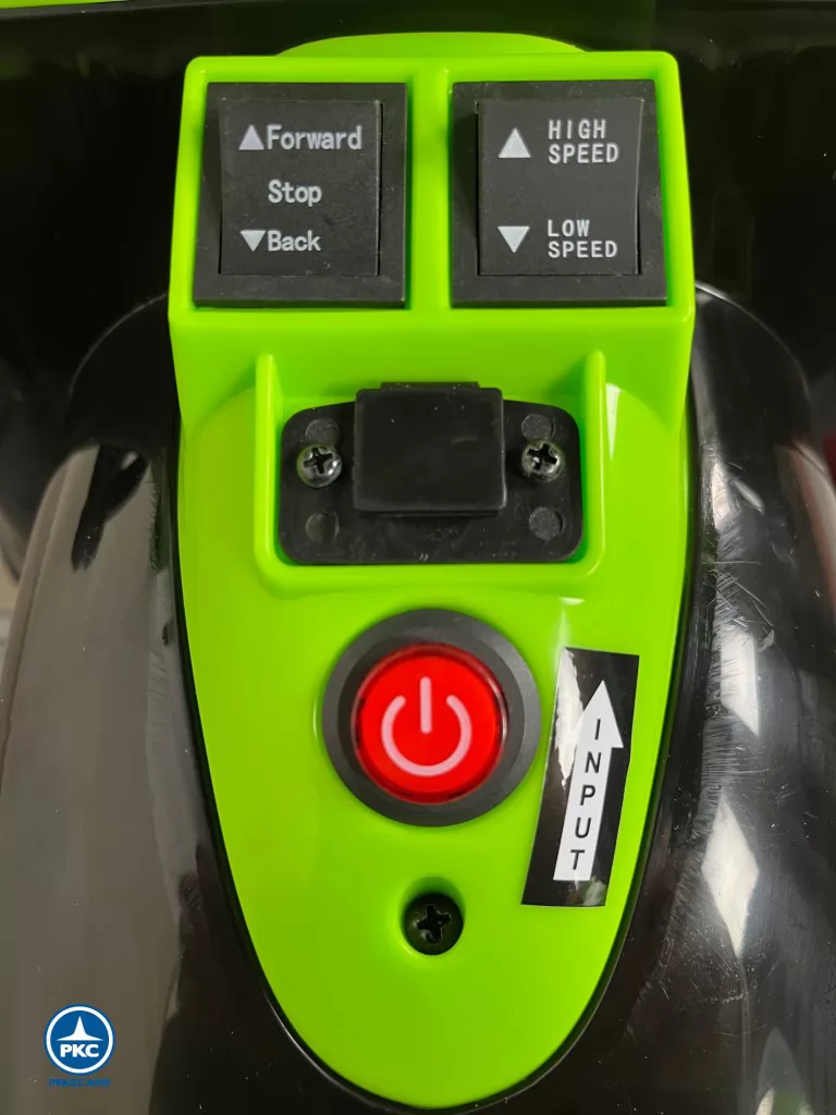 Tractor electrico niños claas style verde con pala delantera