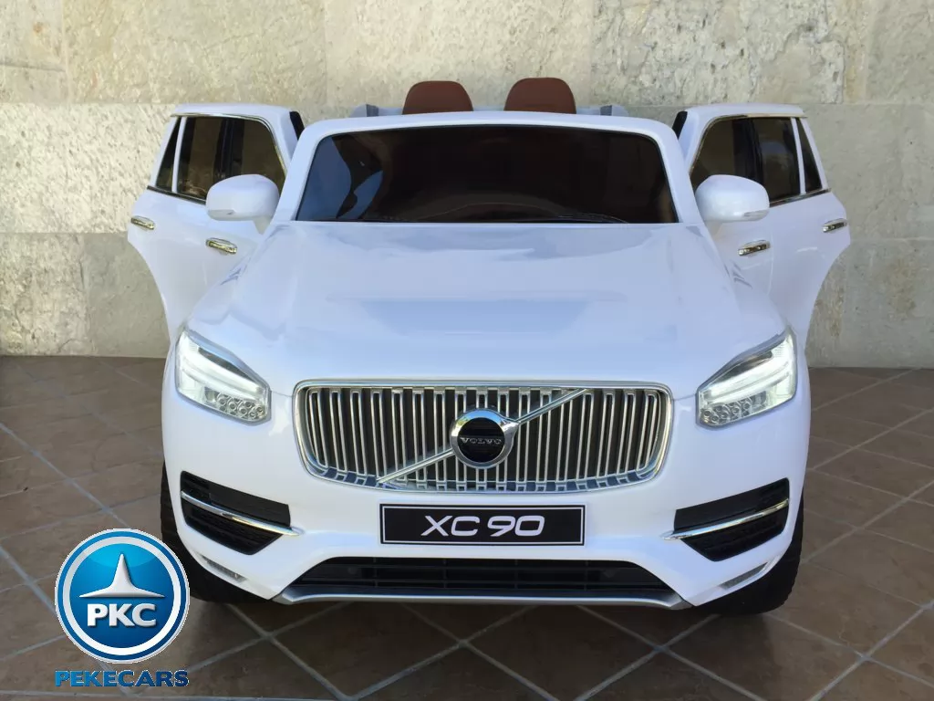 Coche electrico infantil Volvo XC90 Blanco vista frontal