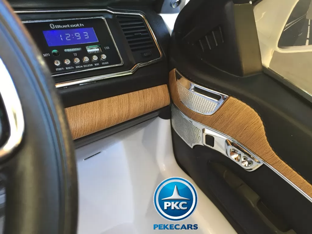 Coche electrico para niños Volvo XC90 Blanco dashboard