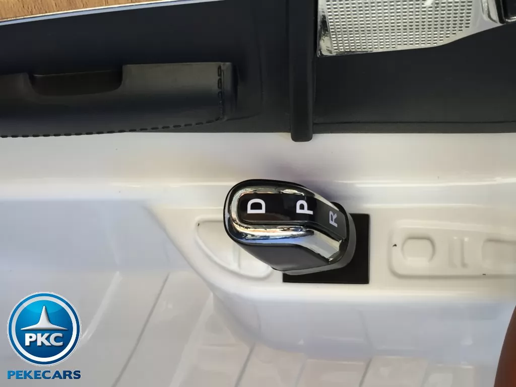 Coche electrico infantil Volvo XC90 Blanco palanca de cambio