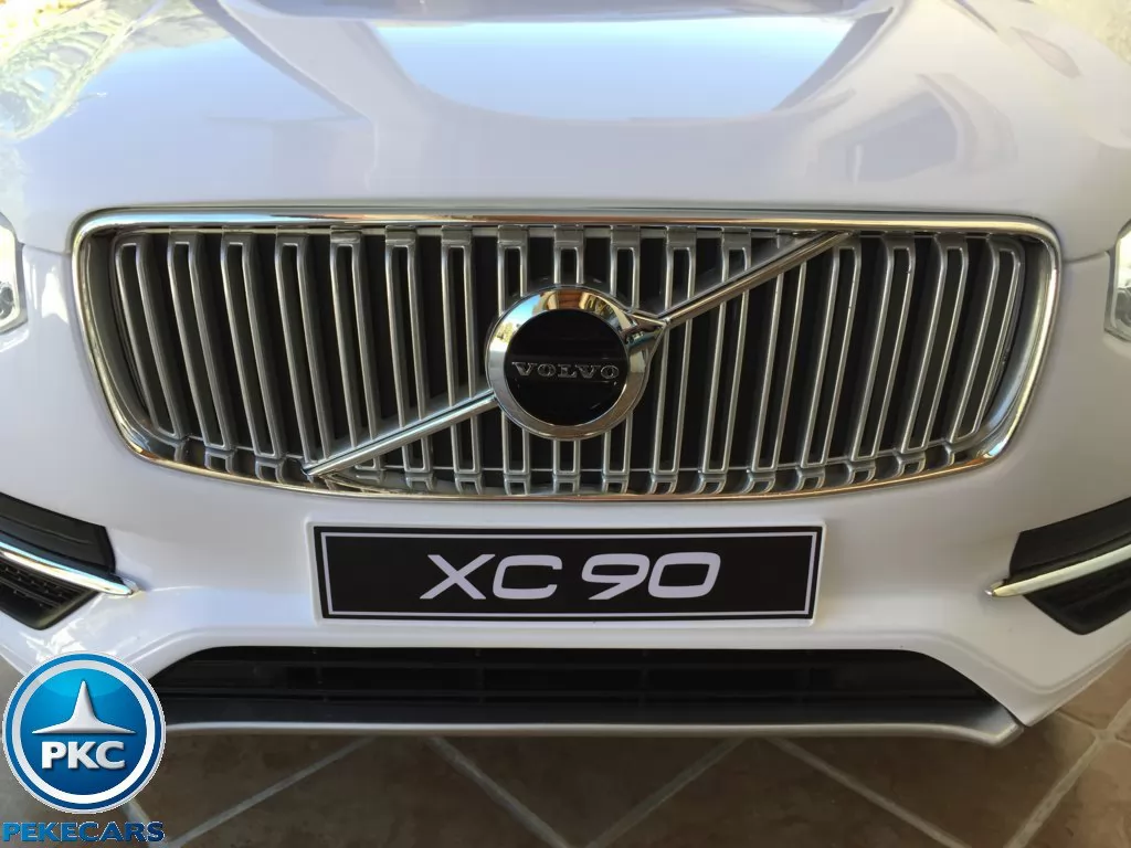 Coche electrico infantil Volvo XC90 Blanco parrilla delantera