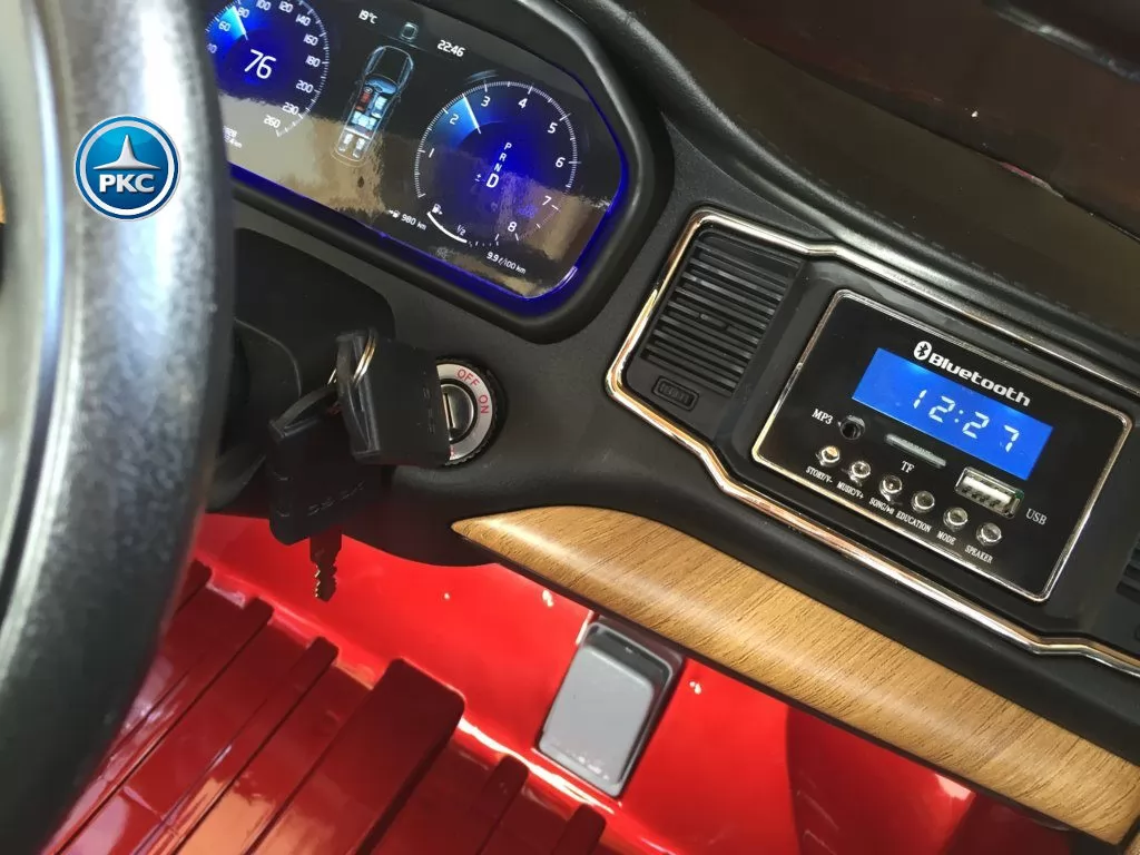 Coche electrico infantil Volvo XC90 Rojo Metalizado con llave de arranque