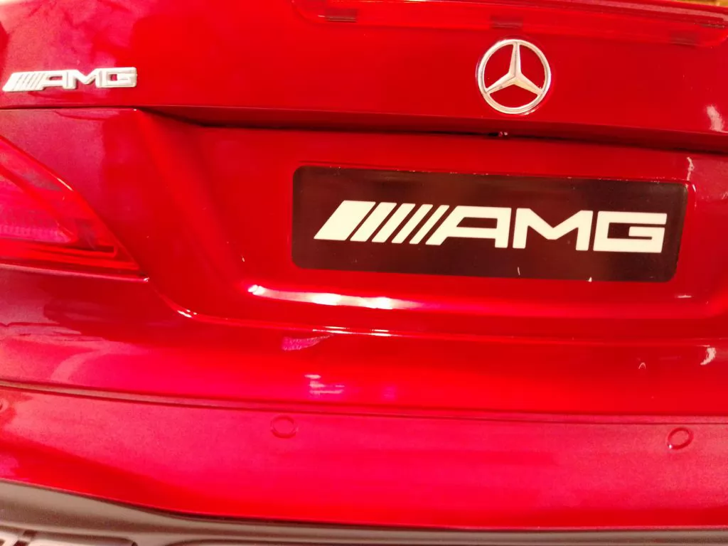 coche electrico niños mercedes sl65 mp4 rojo metalizado