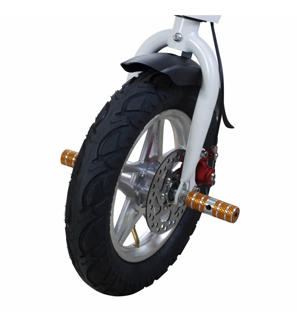 Patinete eléctrico E-Bike S1400W Brushless Blanco rueda