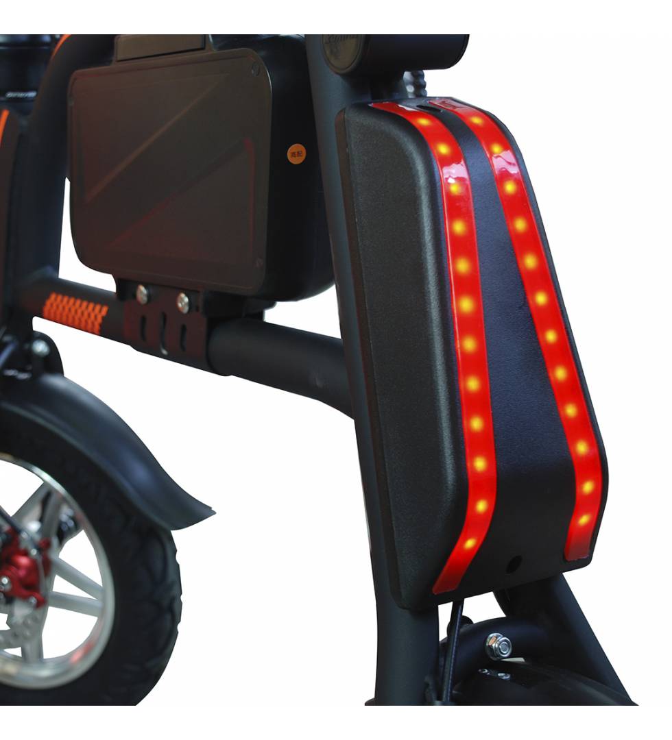 Patinete eléctrico E-bike S1400W Brushless Negro vista trasera