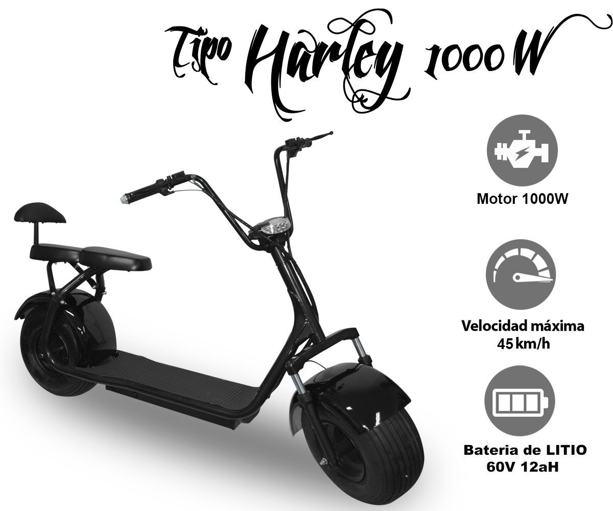 Patinete electrico infantil harley