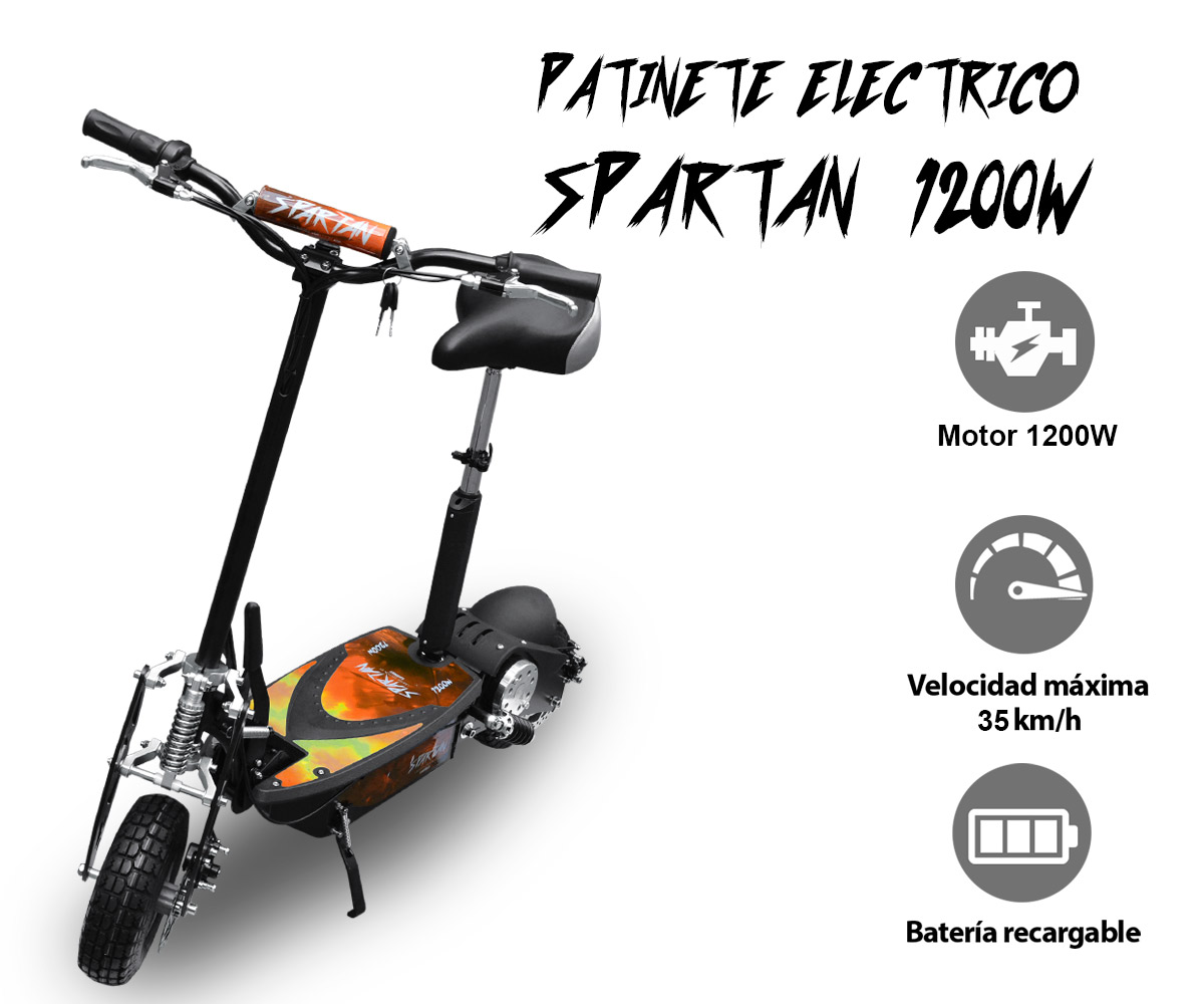 PATINETE ELÉCTRICO SPARTAN 1200W - 2