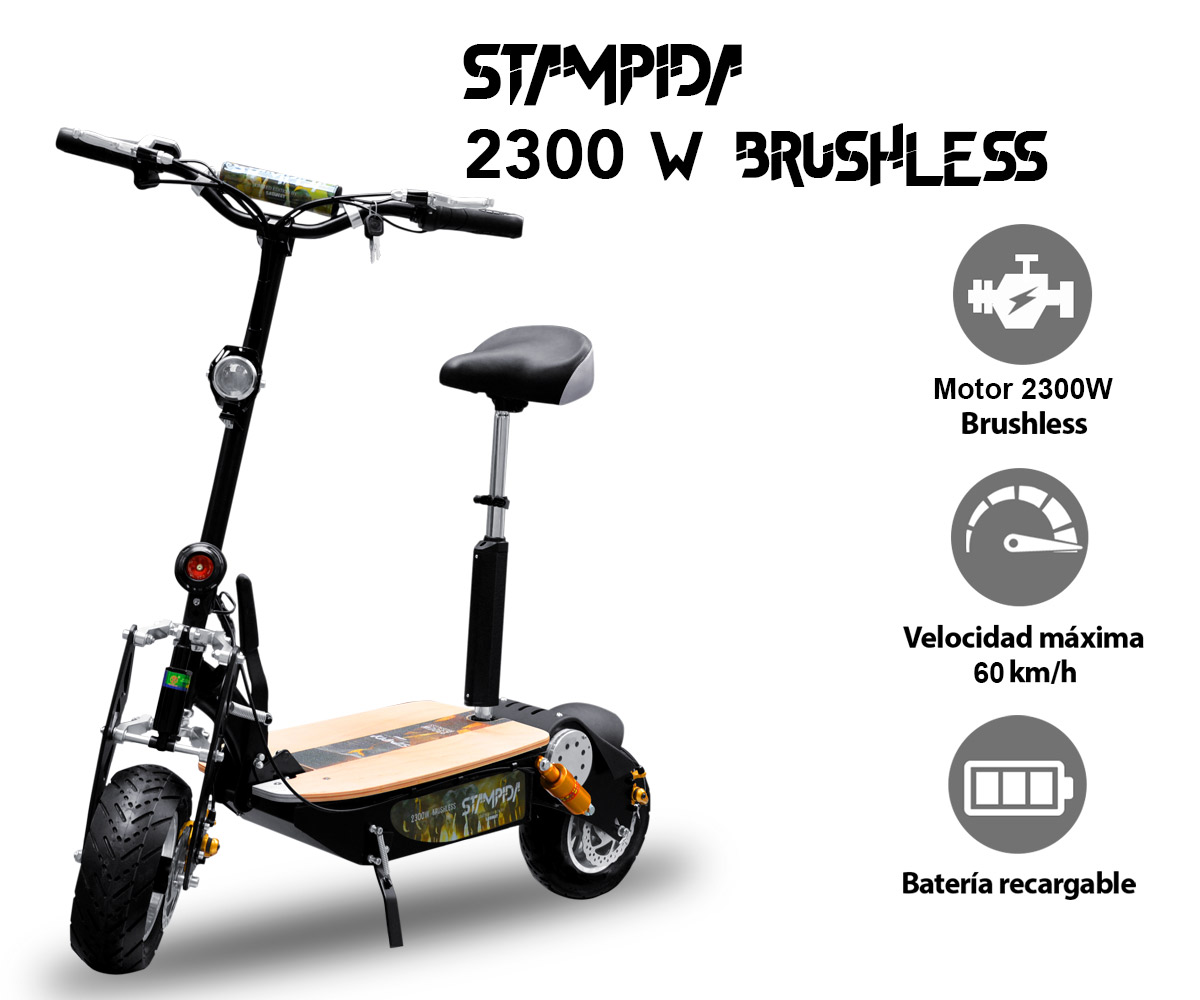 Patinete eléctrico Stampida 2500W Brushless