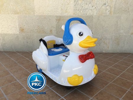 Pato electrico 6V blanco