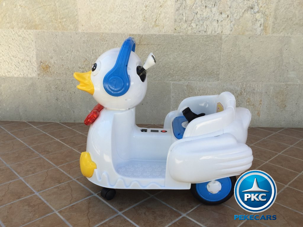 Pato Eléctrico para niños 6V Blanco