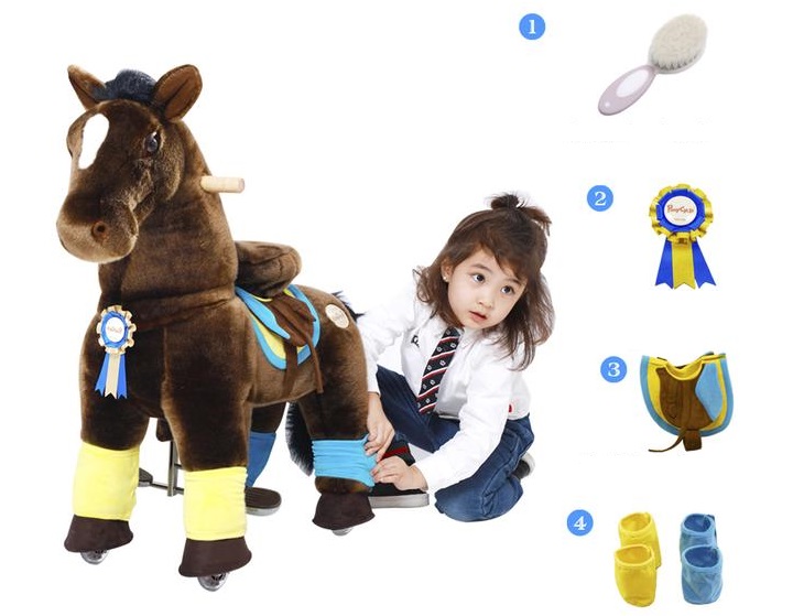 Ponycycle Marron Lucky Deluxe Pequeño