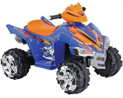 Quad pekecars 12V doble velocidad azul y naranja