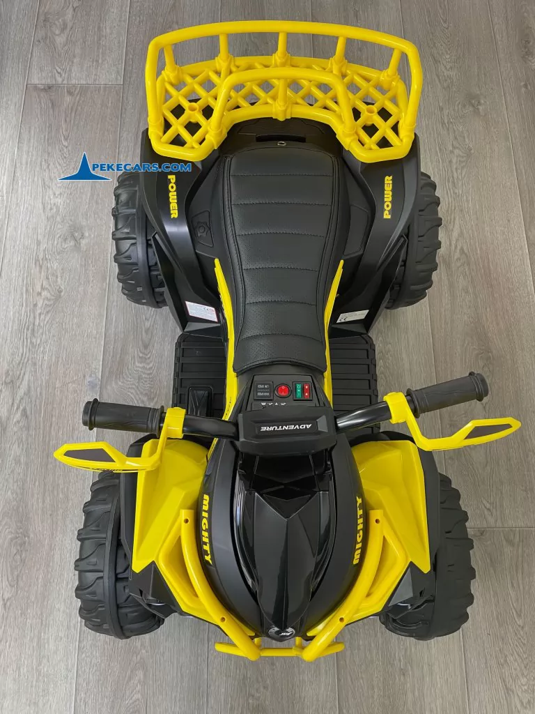 Quad Eléctrico ATR 12V 2.4G Amarillo vista arriba