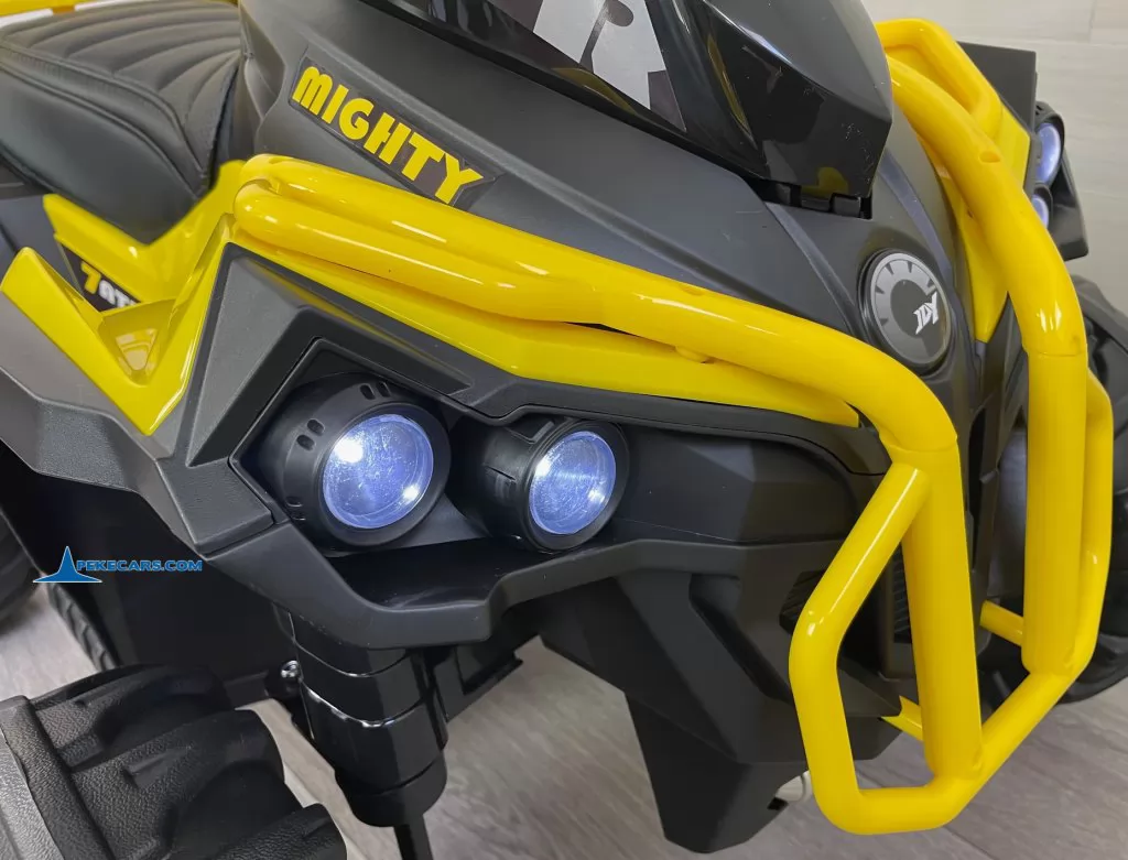 Quad Eléctrico ATR 12V 2.4G Amarillo luces frontales