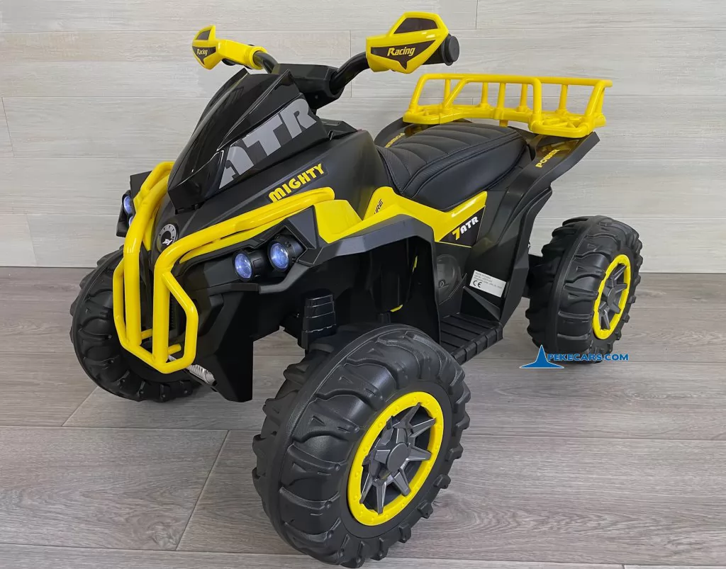 Quad Eléctrico ATR 12V 2.4G Amarillo lado derecho