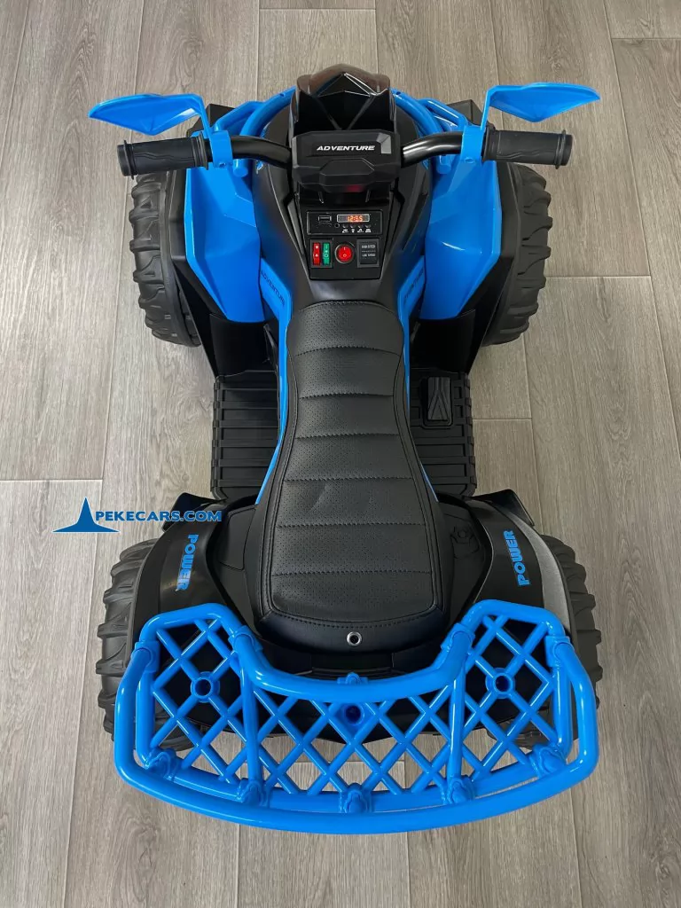 Quad Eléctrico ATR 12V 2.4G Azul vista cenital