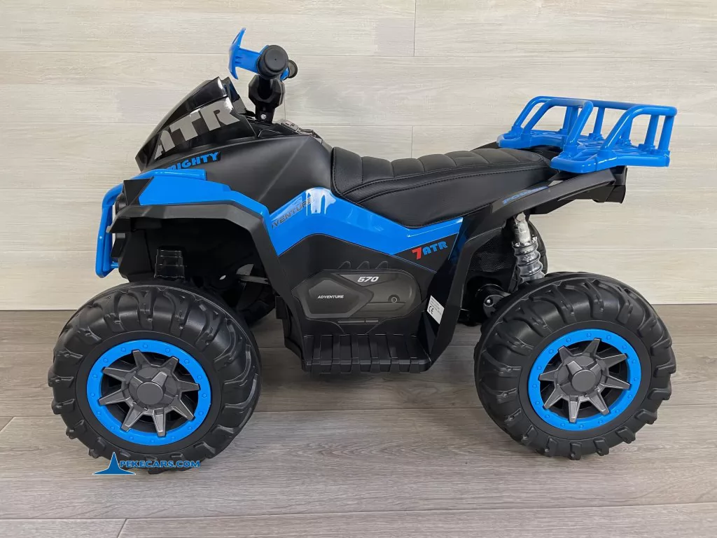Quad Eléctrico ATR 12V 2.4G Azul vista lateral