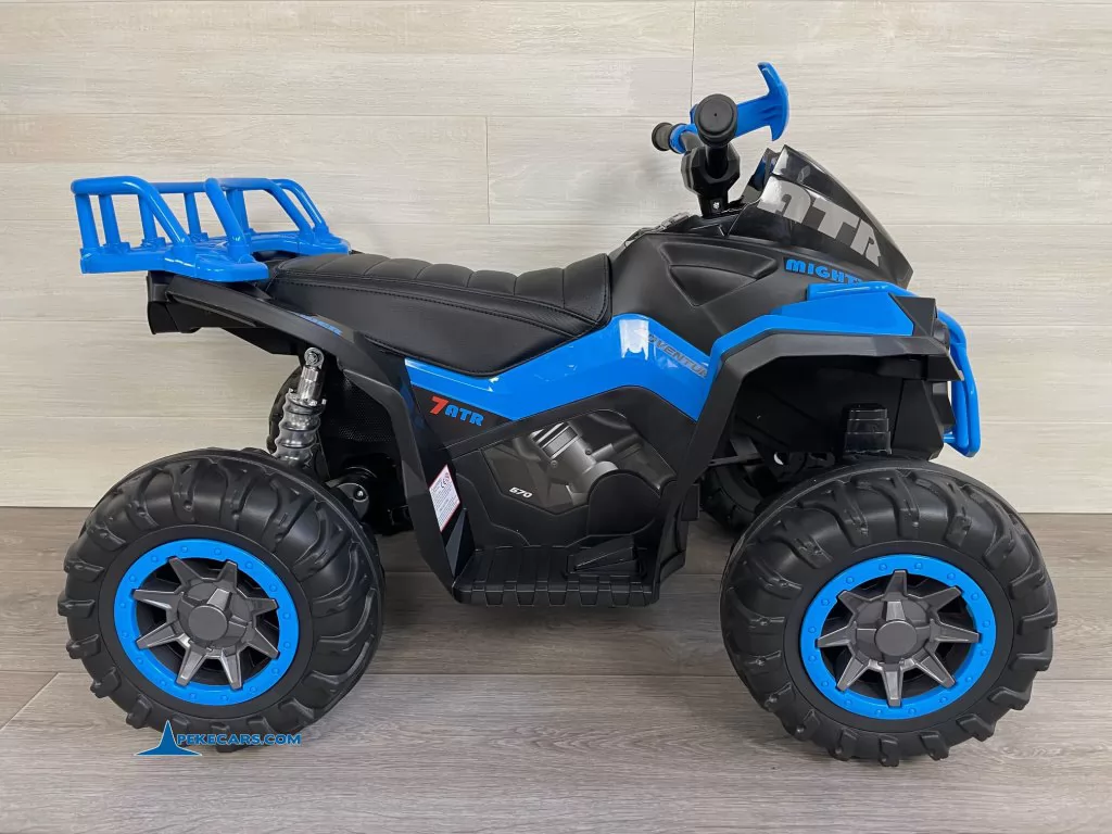 Quad Eléctrico ATR 12V 2.4G Azul lado izquierdo