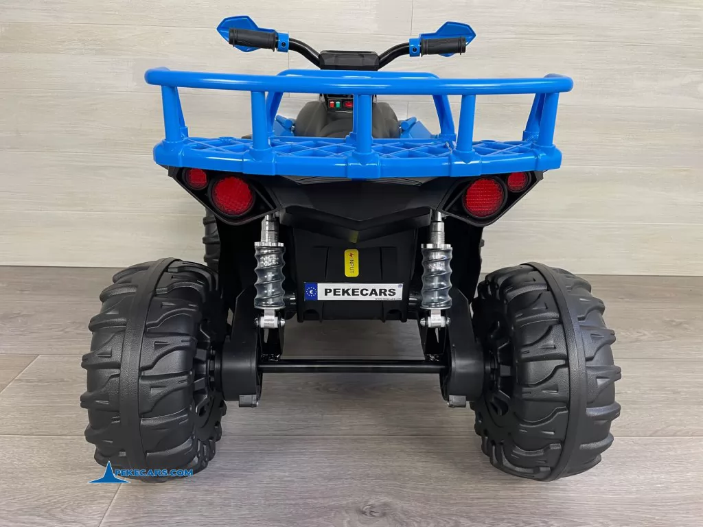 Quad Eléctrico ATR 12V 2.4G Azul parte trasera