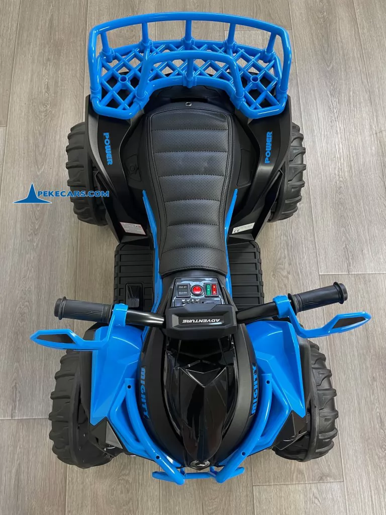 Quad Eléctrico ATR 12V 2.4G Azul vista arriba