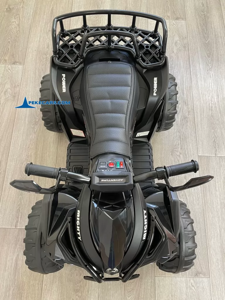 Quad Eléctrico ATR 12V 2.4G Negro vista arriba