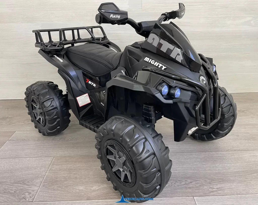 Quad Eléctrico ATR 12V 2.4G Negro vista izquierda