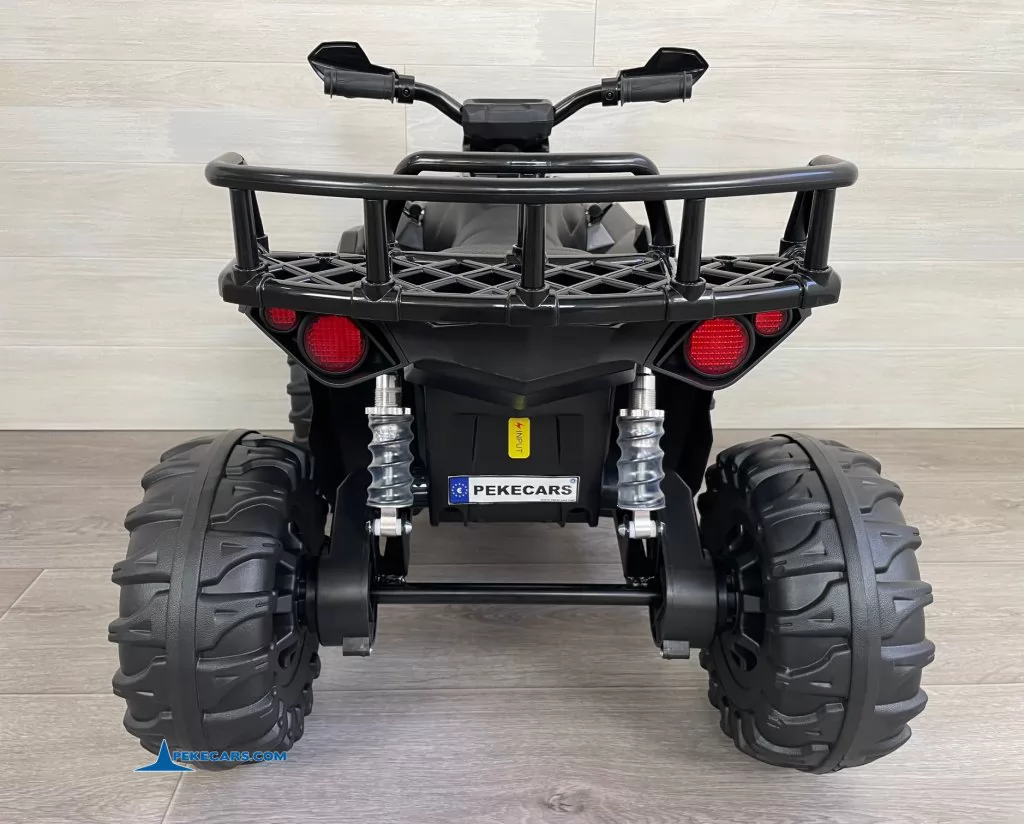 Quad Eléctrico ATR 12V 2.4G Negro vista trasera