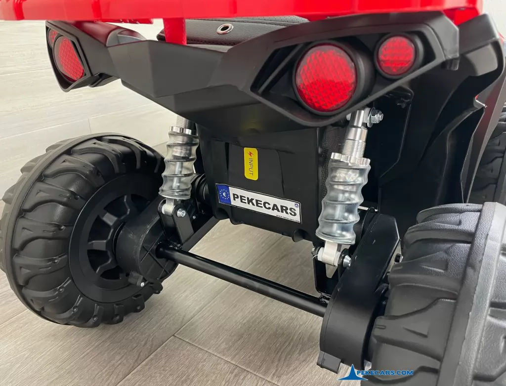 Quad Eléctrico ATR 12V 2.4G Rojo luces y suspension trasera