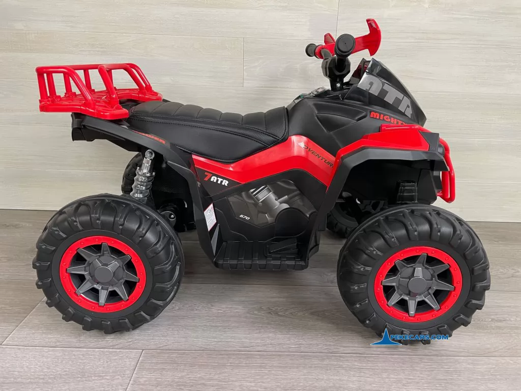 Quad Eléctrico ATR 12V 2.4G Rojo lado izquierdo