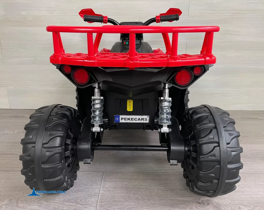 Quad Eléctrico ATR 12V 2.4G Rojo parte trasera