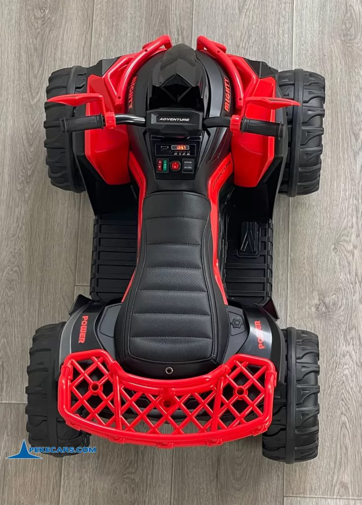 Quad Eléctrico ATR 12V 2.4G Rojo vista arriba 2