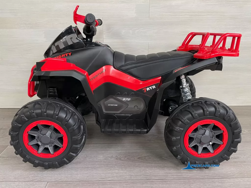 Quad Eléctrico ATR 12V 2.4G Rojo vista lado derecho