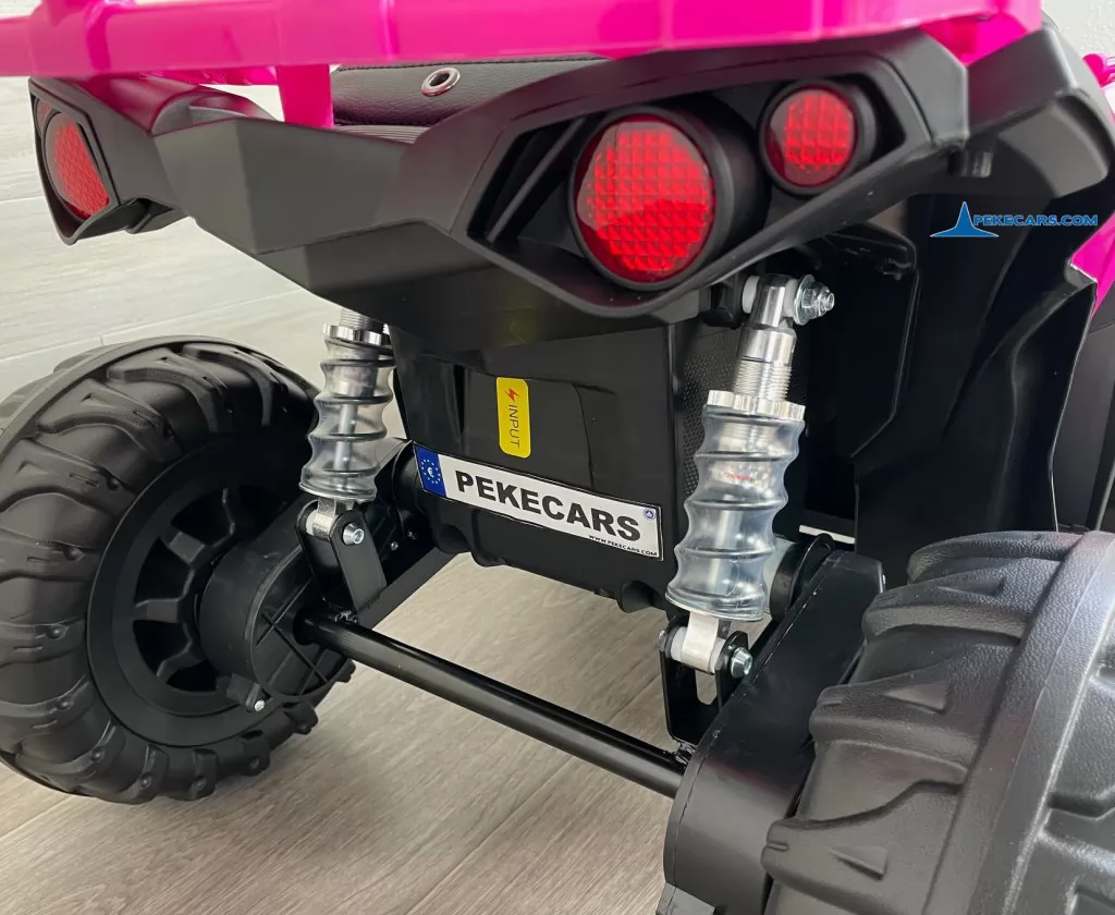 Quad Eléctrico ATR 12V 2.4G Rosa luces traseras