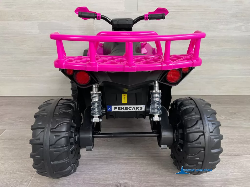 Quad Eléctrico ATR 12V 2.4G Rosa parte trasera