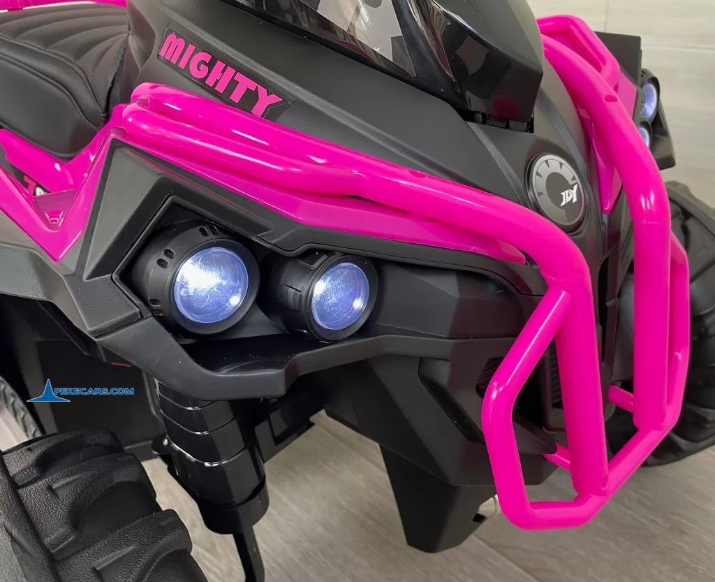 Quad Eléctrico ATR 12V 2.4G Rosa luces frontales