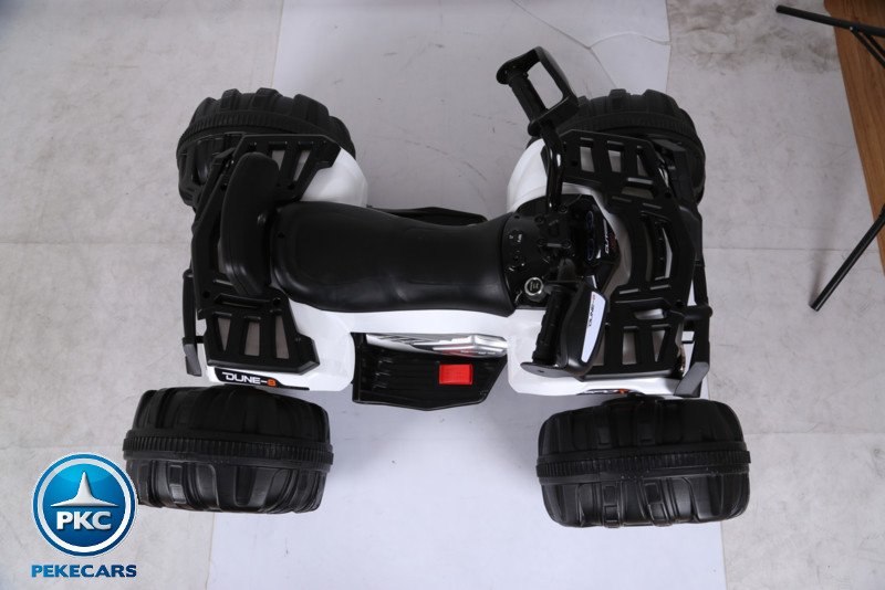 Quad eléctrico infantil big quad 24v blanco desde arriba