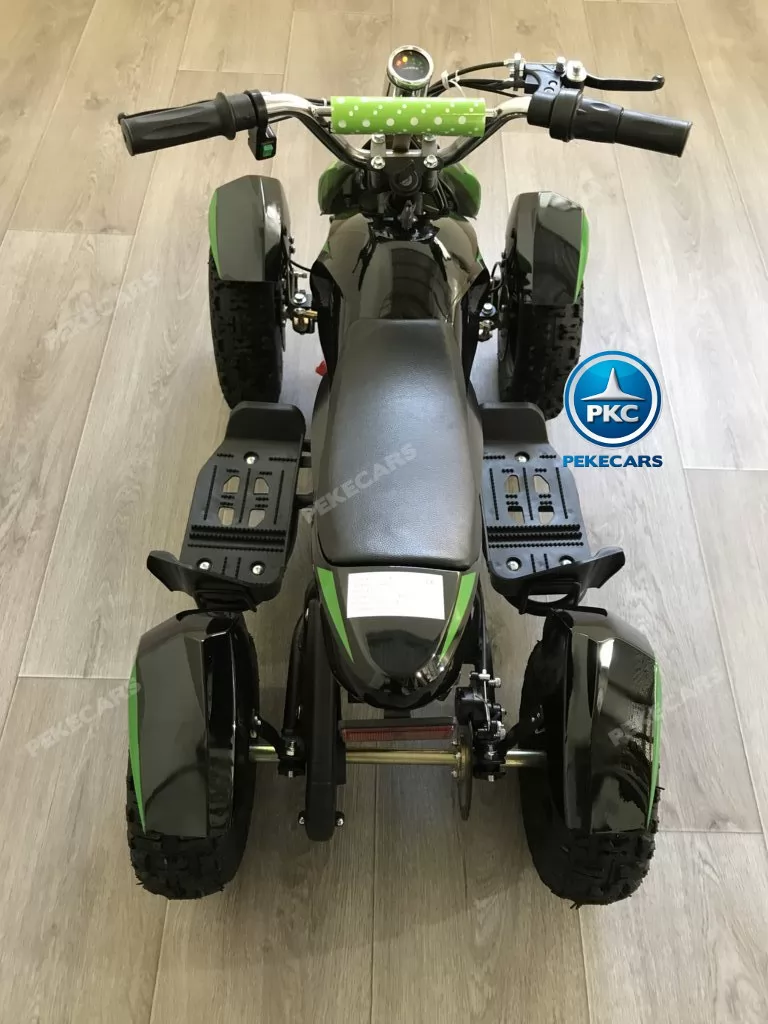 Quad Cobra 36V 800W Verde visto desde arriba