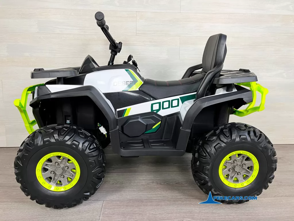 Quad Eléctrico Desert 12V 2.4G Blanco detalle derecha