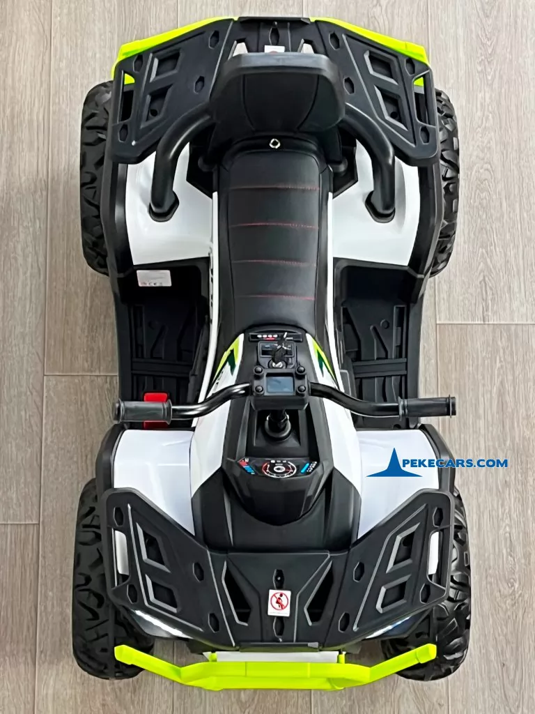 Quad Eléctrico Desert 12V 2.4G Blanco vista arriba
