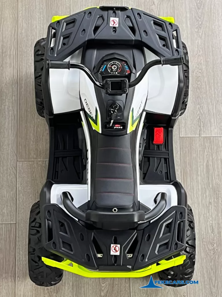 Quad Eléctrico Desert 12V 2.4G Blanco detalle arriba
