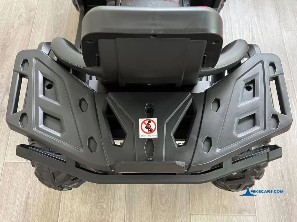 Quad eléctrico para niños 12V 2.4G Negro paragolpes