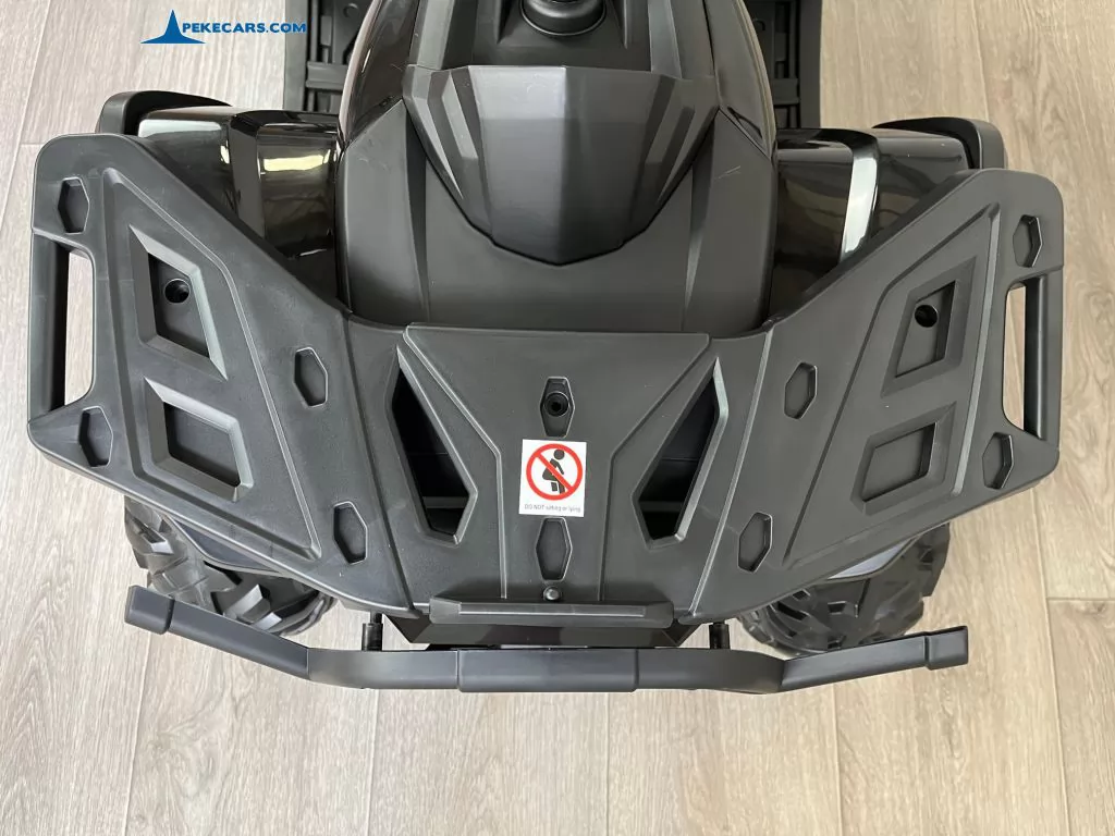 Quad eléctrico para niños 12V 2.4G Negro parte trasera